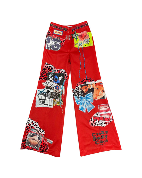 crazy s3xy cool red bellbottoms
