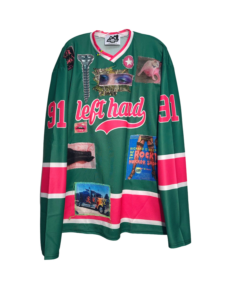 green n pink rocky horror jersey