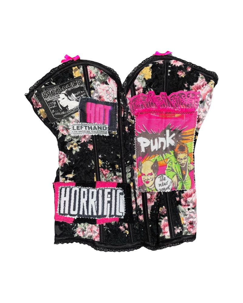 pink horrific punk corset