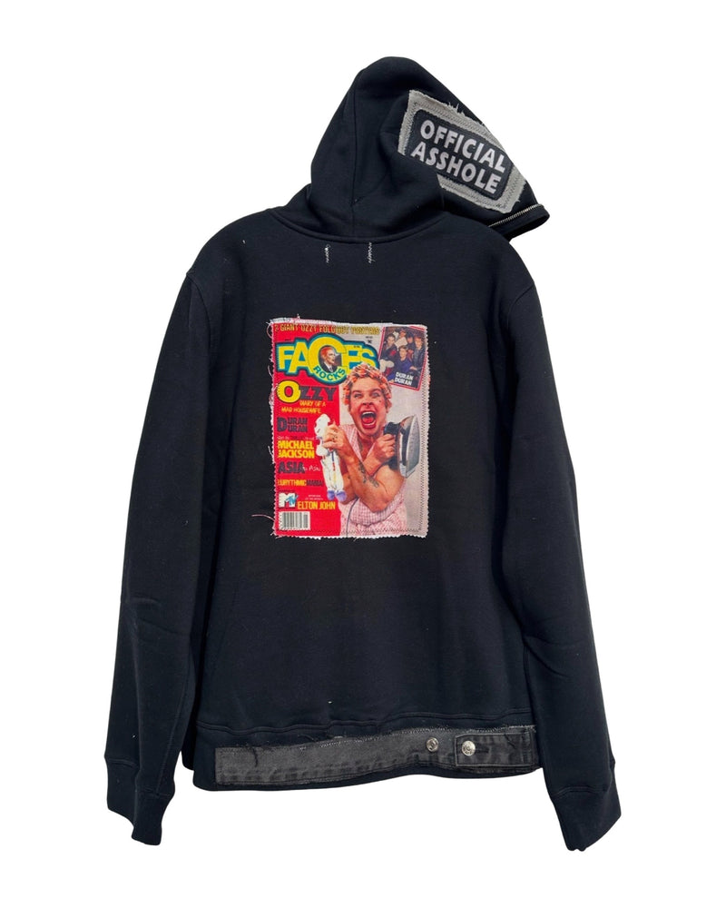 official a-hole full zip up hoodie