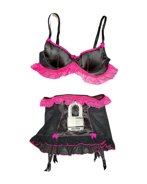 hot pink chastity set
