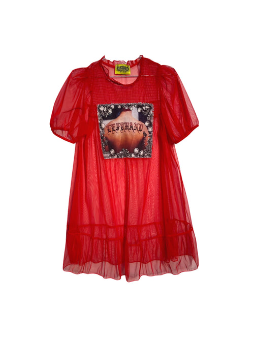red mesh sublime baby dress