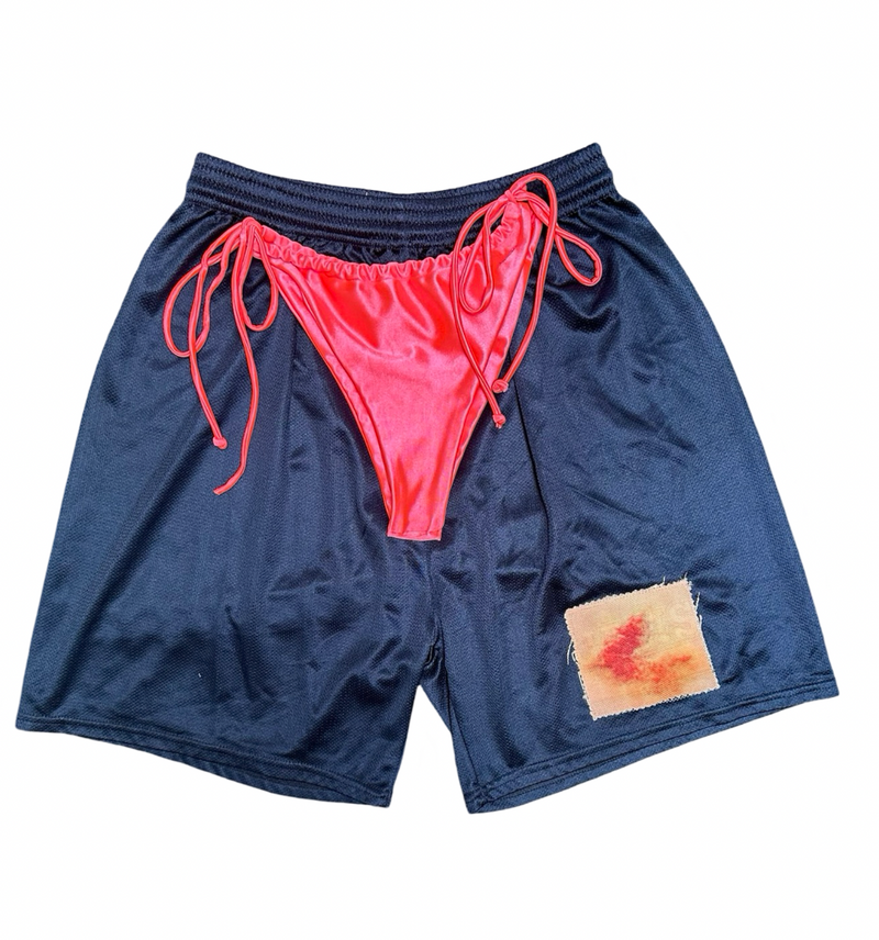 bikini bottom athletic shorts