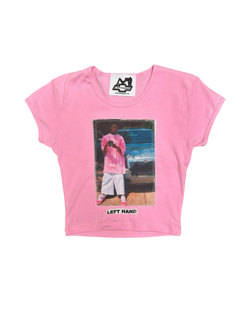 I am Soulja boy pink baby tee