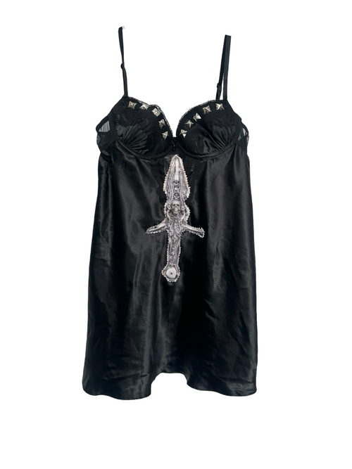 studded dagger dress and undies