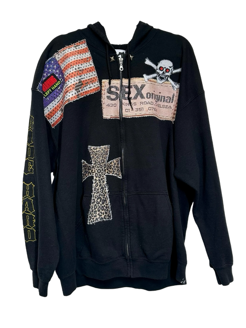 kings road full zip up hoodie