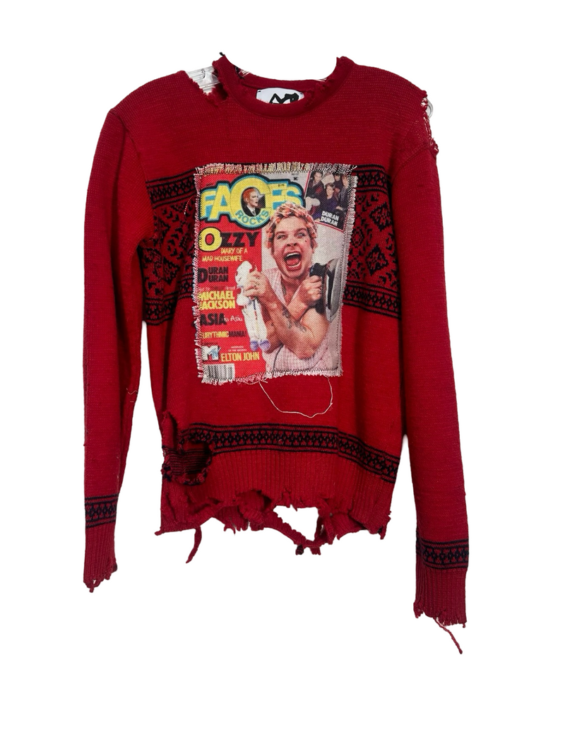 red Ozzy sweater