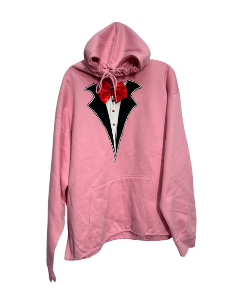 pink bowtie hoodie