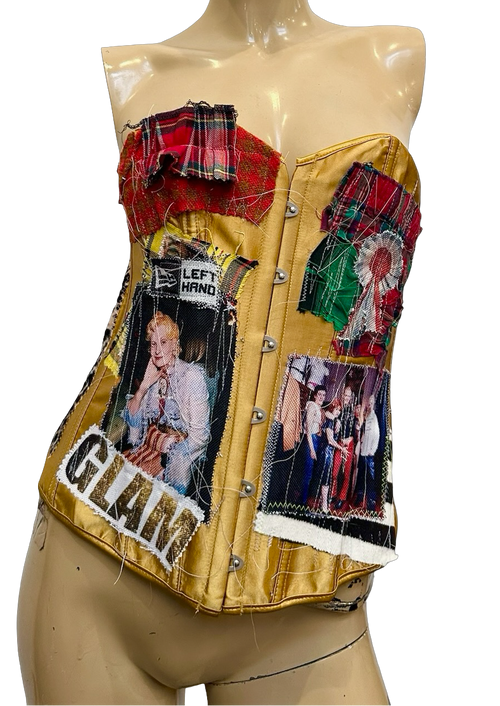 gold Vivienne glam corset