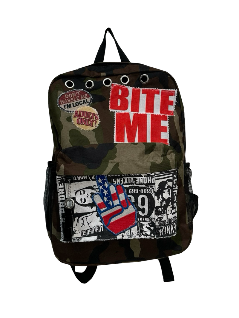 bite me camo bag