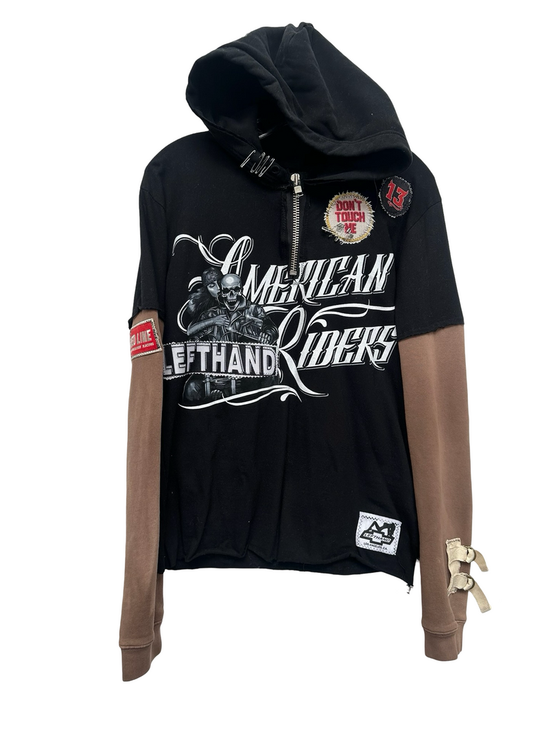 dont touch my america hooded tee