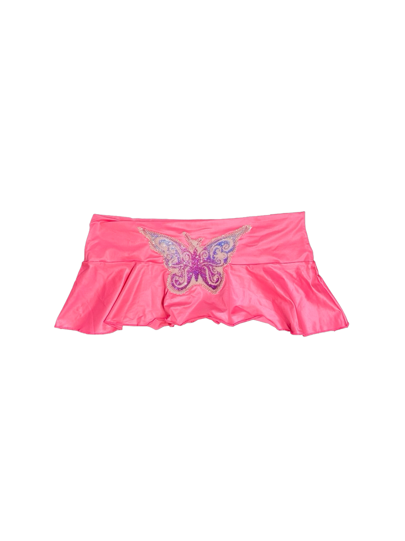 butterfly micro mini skirt