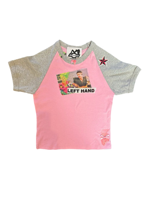 party monster pink cropped tee