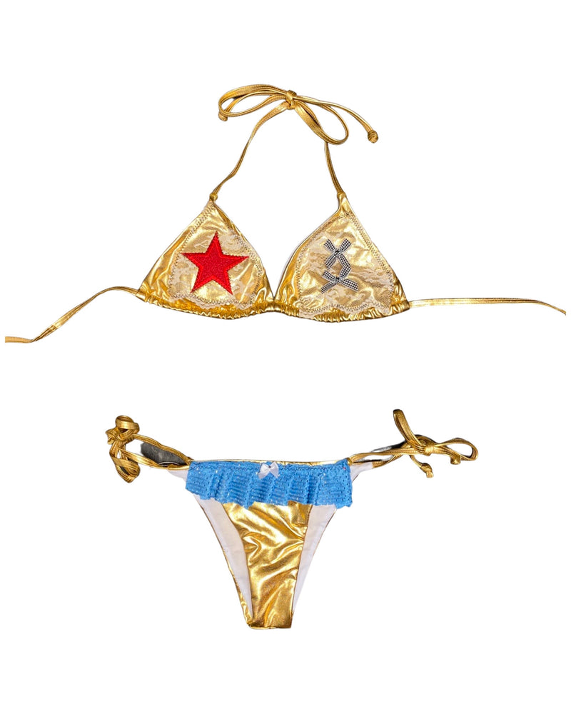 gold im a star bikini