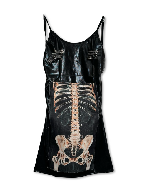 backless skeleton dress