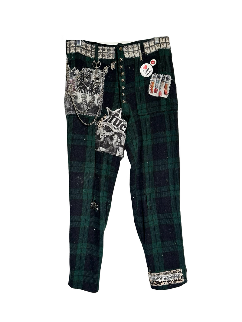 OG punk wool bondage pants