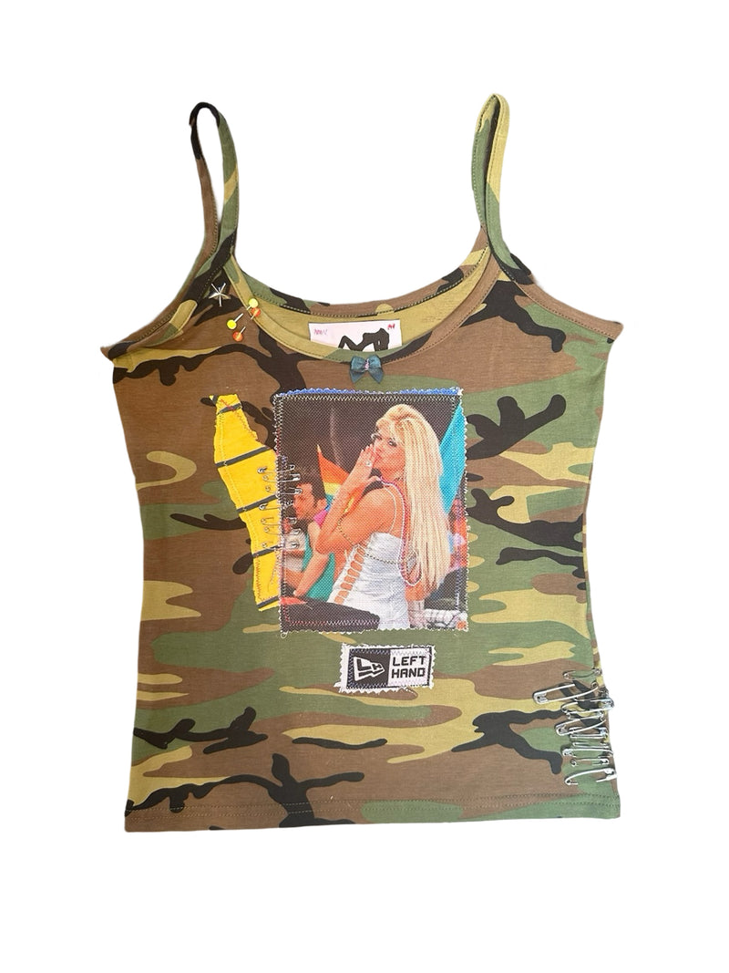 Anna Nicole camo tank