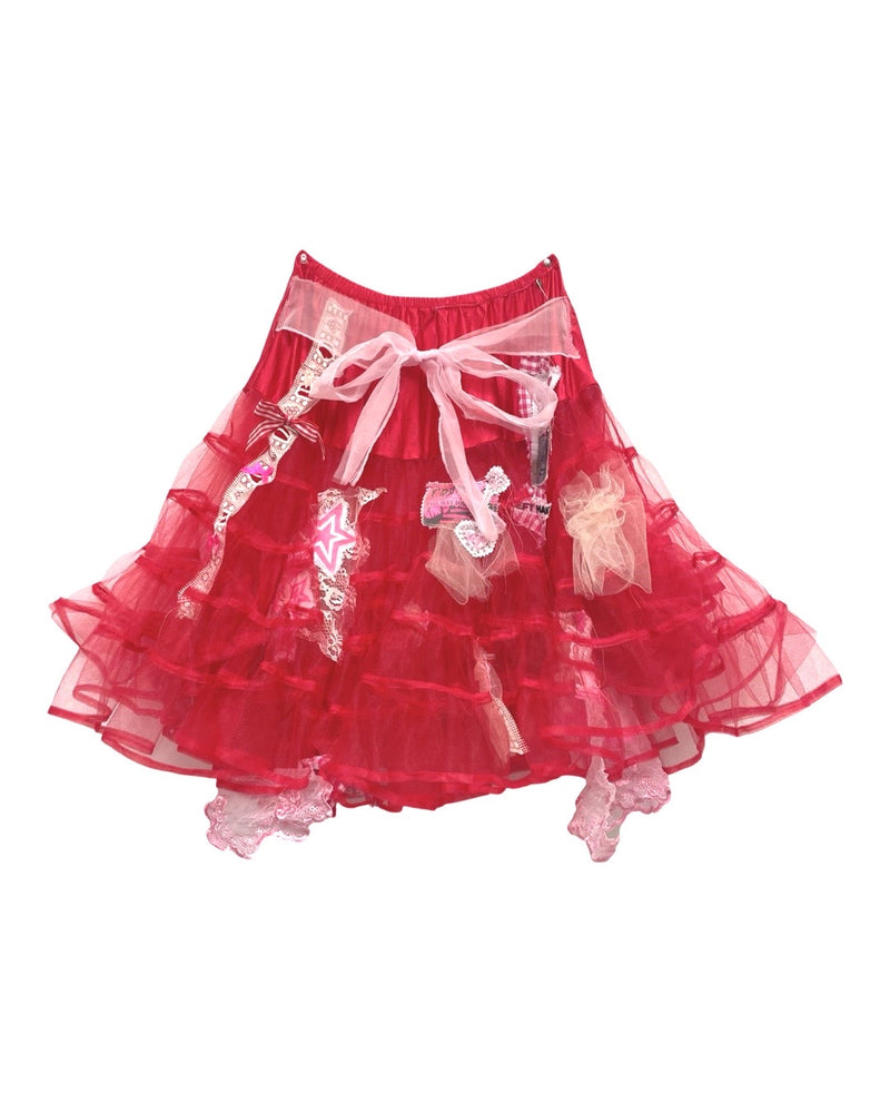 red n pink petticoat of u dreams