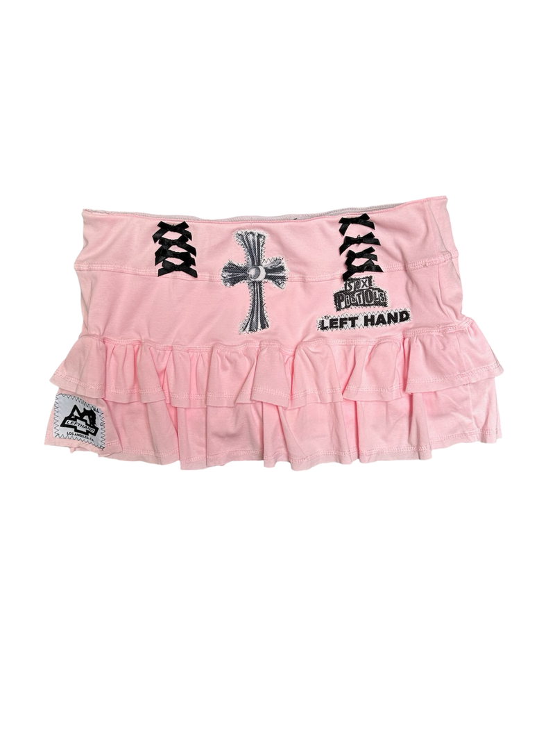 pink holy ruffle mini