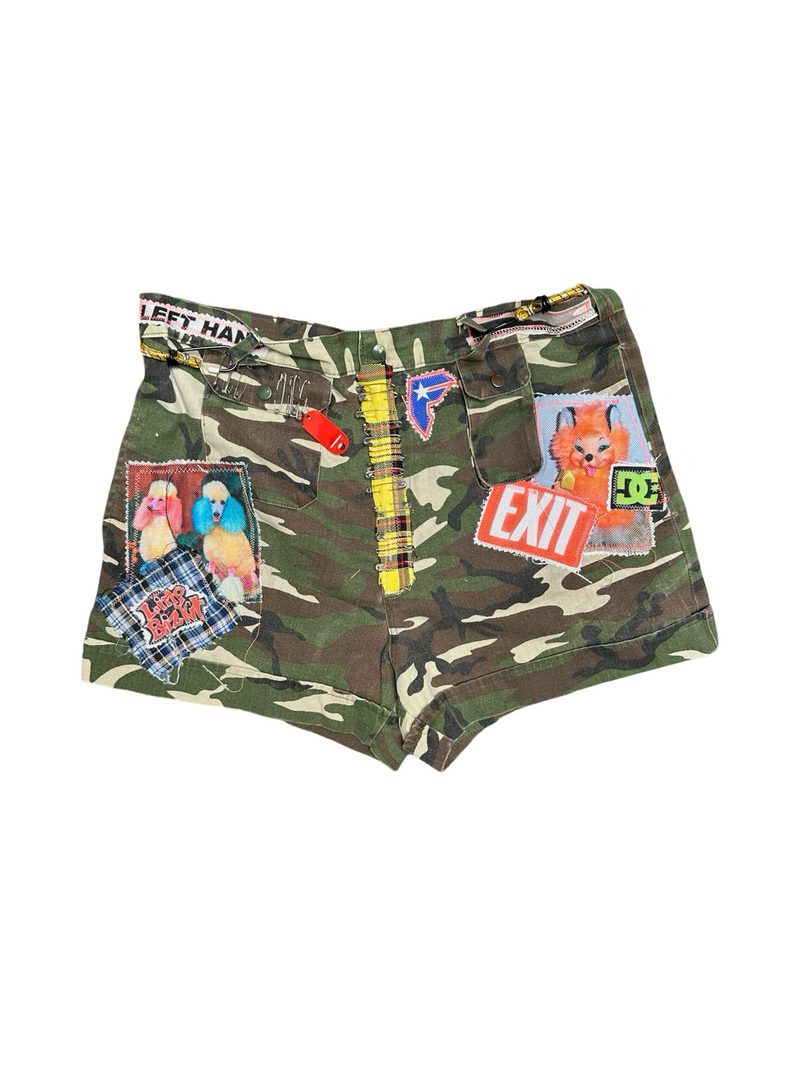 hunting in fashion shorts