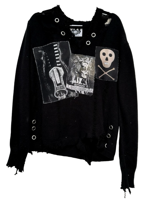 Danielle dax distressed sweater