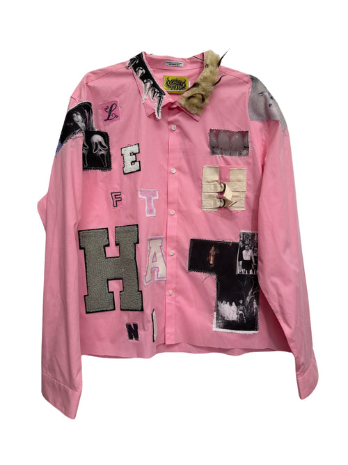 pink LH letterman button up