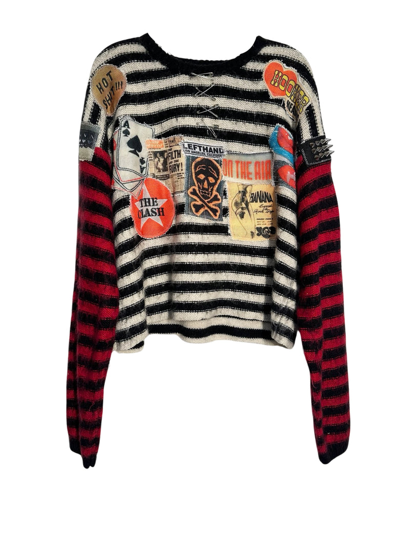 one the air stripe sweater