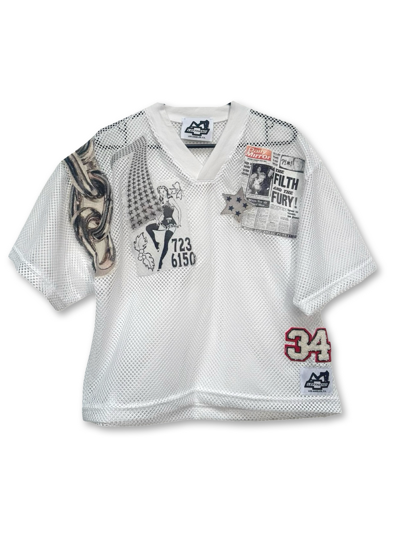 filth and fury while mesh jersey