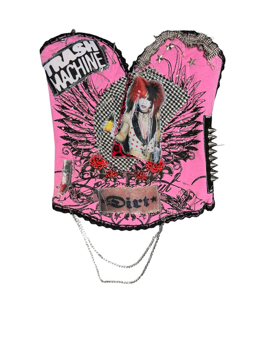 happy ending pink trash machine corset