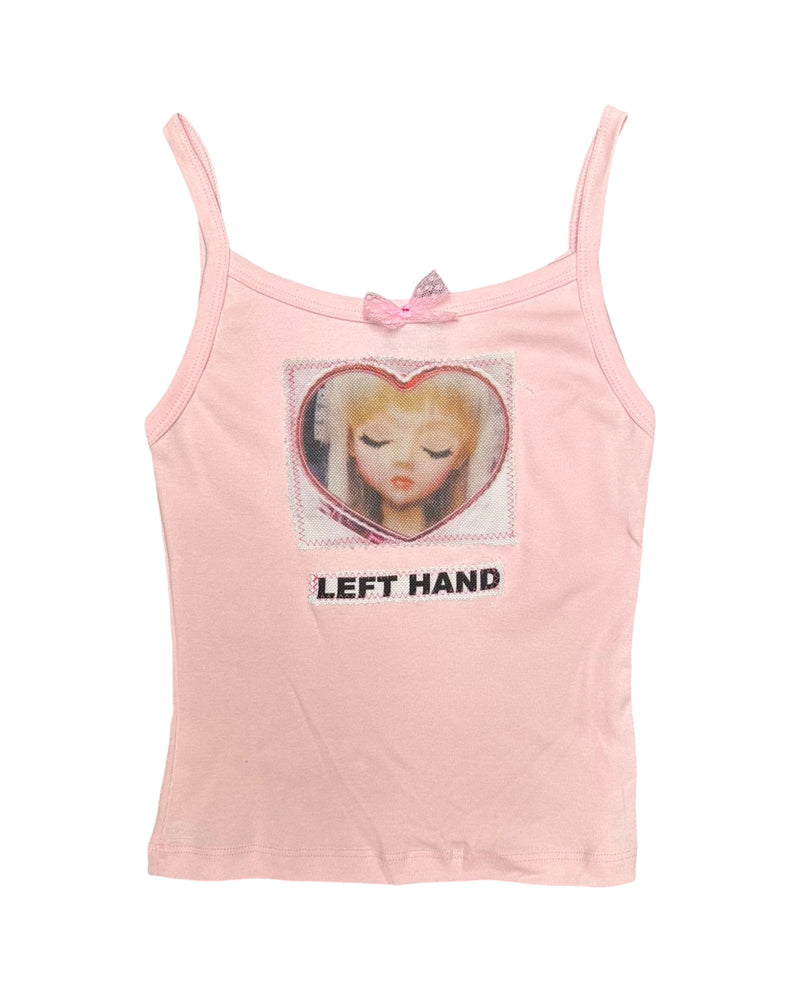 pink heart doll tank