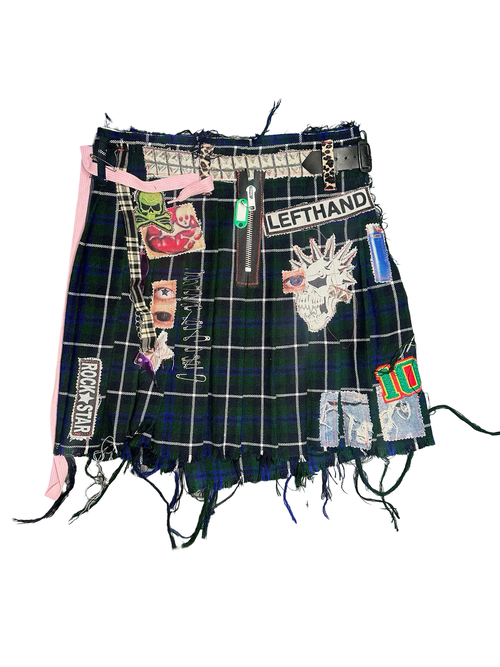 rockst*r pleated kilt