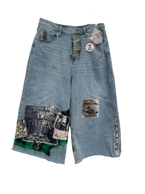 denim bag swag shorts