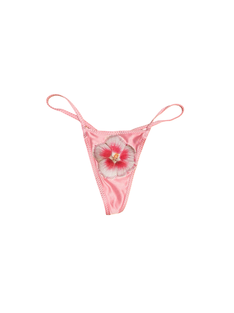 hibiscus flower thong