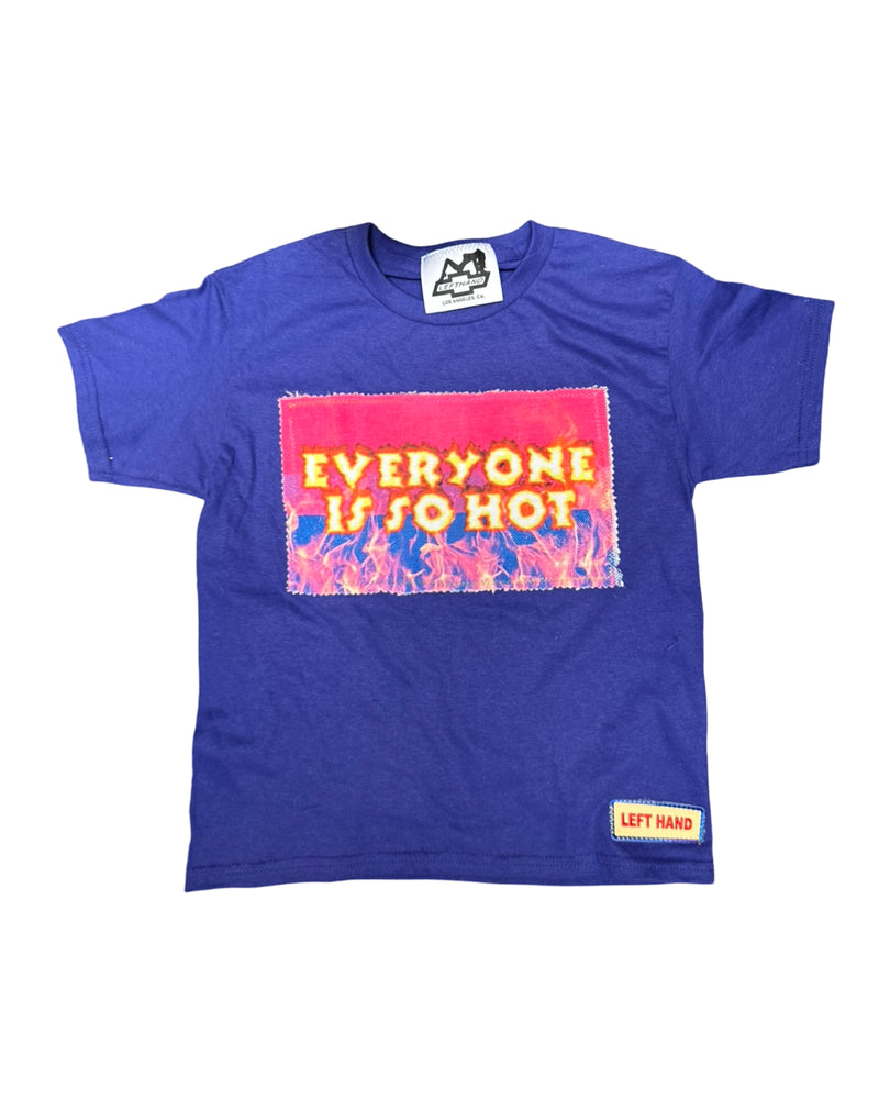 everyone is hot purple bb tee