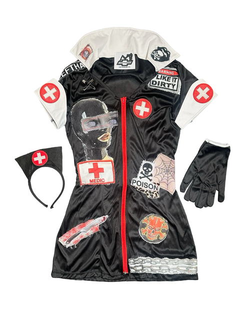 dirty dark nurse costume