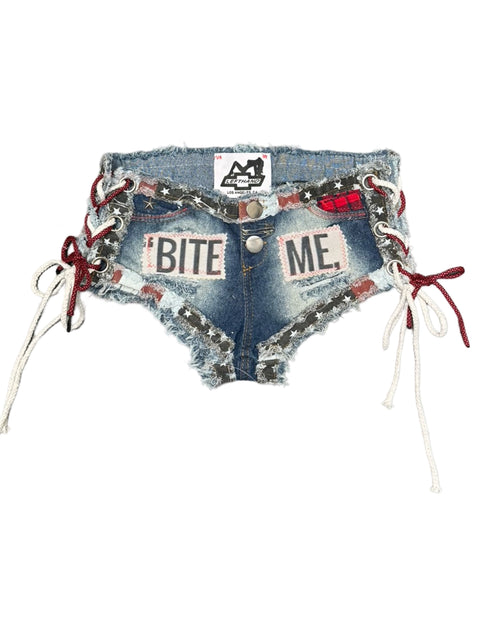 BITE ME denim USA shorts