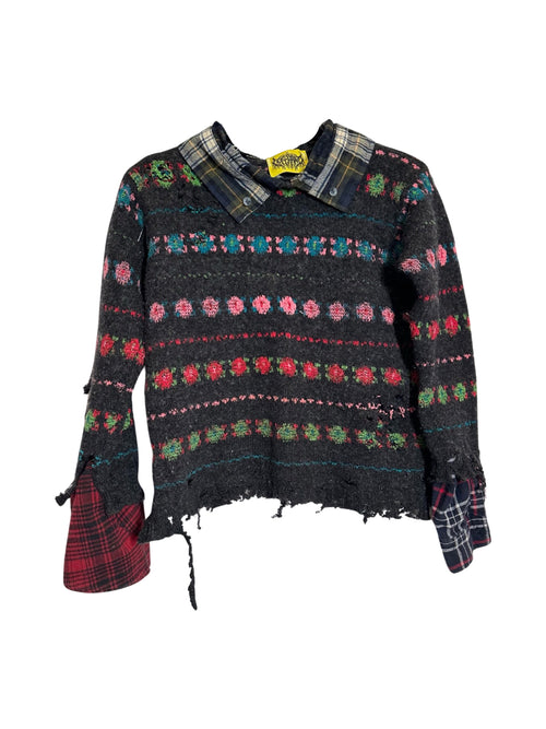 deconstructed Benenton sweater