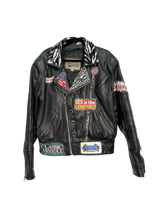 leather cemetery jacket