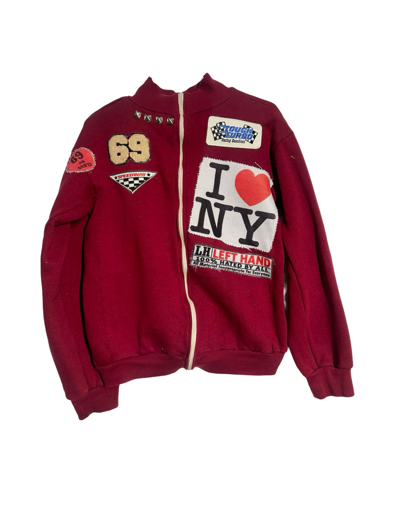 I <3 NY Burgundy zip up