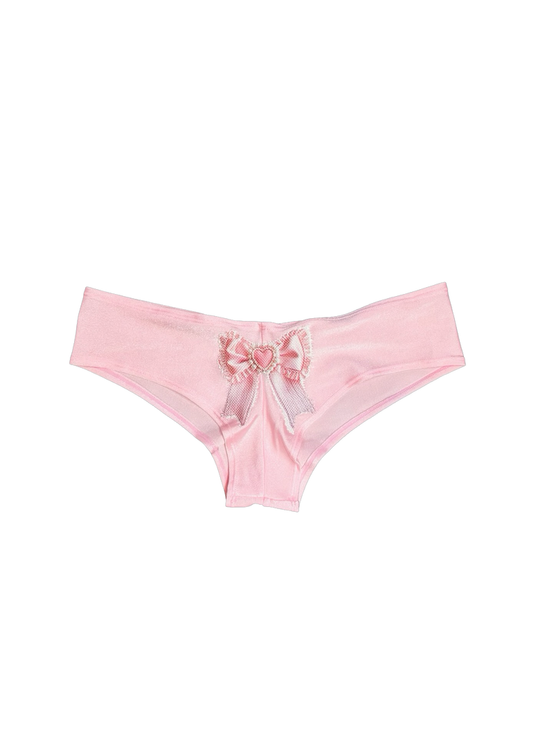pink bow boy shorts