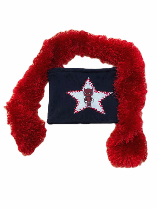 HELLPRAISER star tube top with scarf