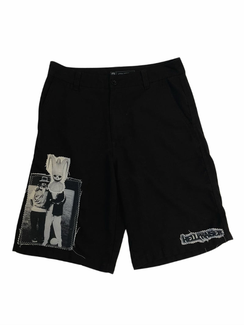hellpraiser black cargo shorts