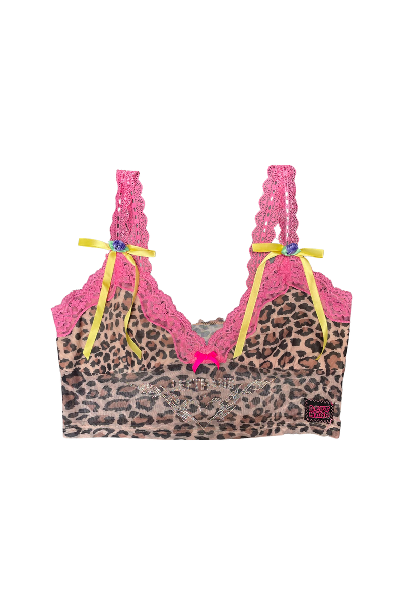 pink bow cheetah top