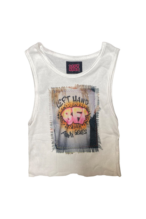 Tommy~JULIE world TEE ON A TANK top