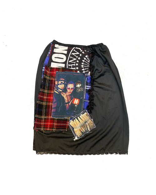 Ramones black slip skirt