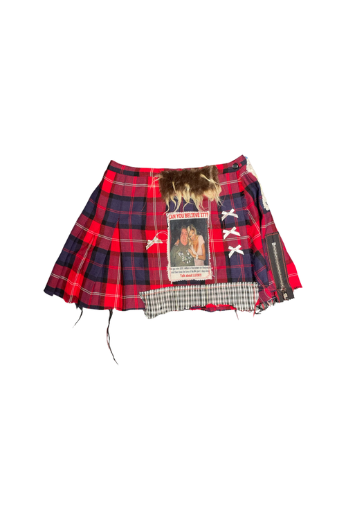 can you believe it? plaid mini skirt