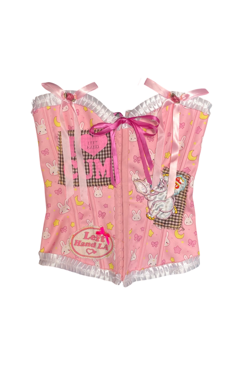 pink help bunny corset