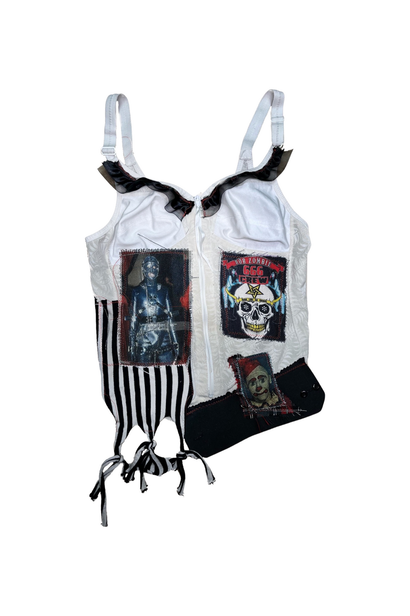 happy ending 666 rob zombie corset top