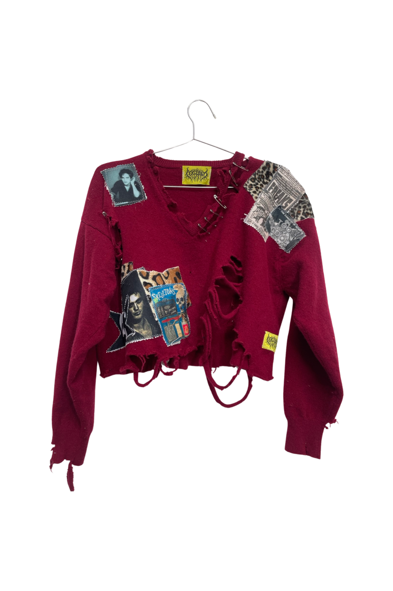 maroon freakssss sweater Robert Pattinson
